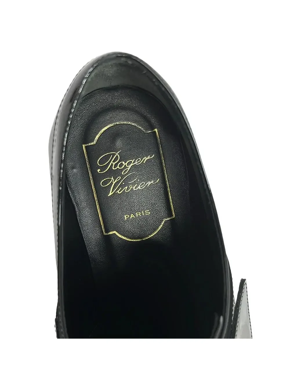 Roger Vivier Black Patent Leather #289491R56B